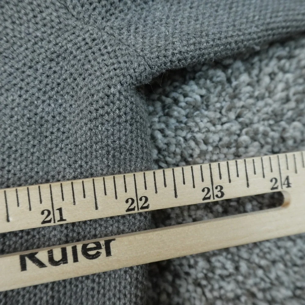 Polo Ralph Lauren Sweater Mens XL Gray Pony Logo 1/4 Zip Mock Neck Pullover Knit